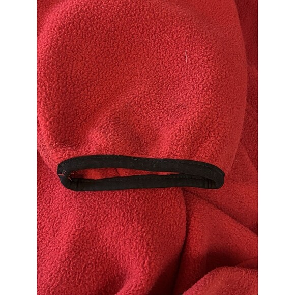 VTG Woolrich Polartec Pullover Mens 3XLTALL Fleece 1/4 Snap Red Black JACKET - Picture 6 of 12